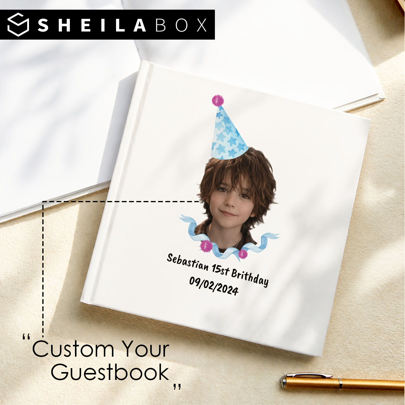 Custom Photo Book - Sheilabox Custom Guest Book Personalized Photo