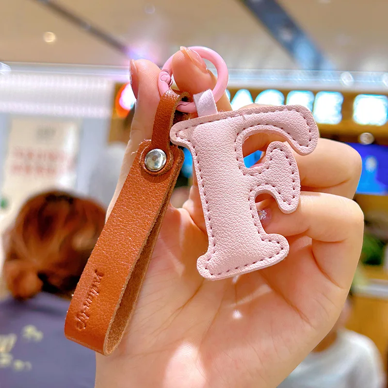 A to Z PU Leather Initial Lett - огляд і ціна Monogram Keychain Leather