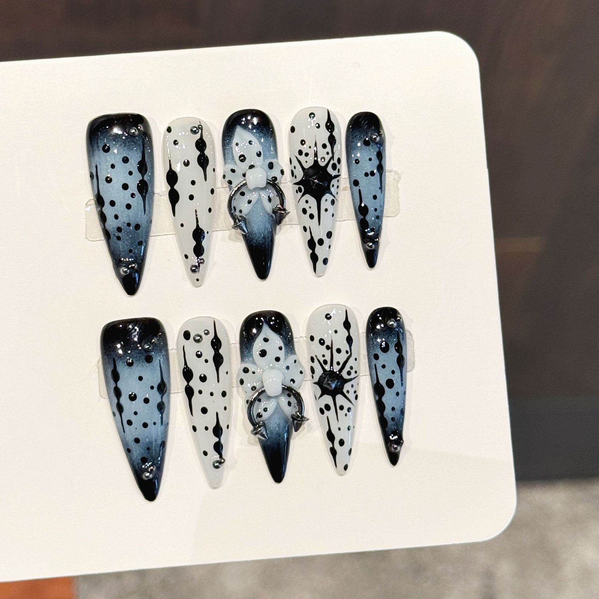 10pcs Gradient Ink Blue Handma - огляд і ціна Pressed Flower Art