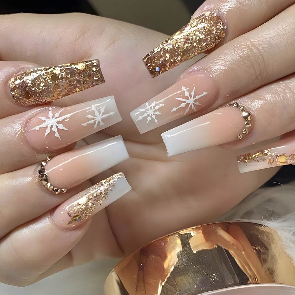 24pcs Flower Press on Nails Ar - огляд і ціна Pressed Flower Art